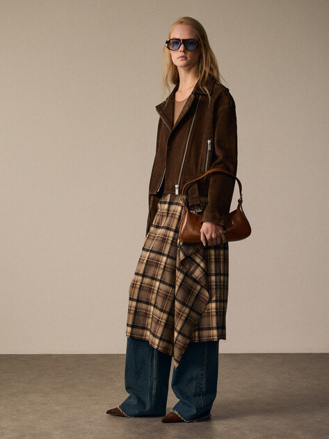 Женская косуха MAISON DAVID, Артикул HJ-40475, серо-коричневый | 4809264. Ракурс 2