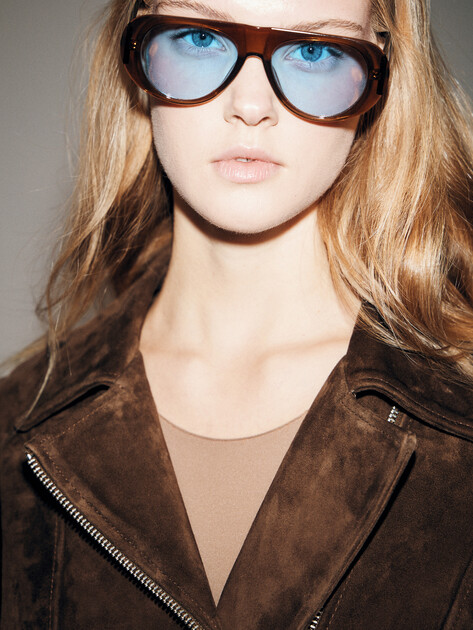 Женская косуха MAISON DAVID, Артикул HJ-40475, серо-коричневый | 4809264. Ракурс 3