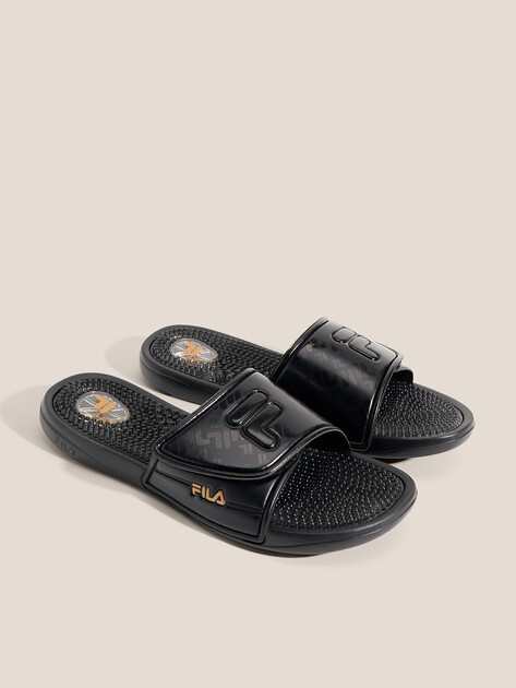 Женские сланцы FILA MASSAGE 2 W, Артикул MASSAGE 2 W, черный | 4810355. Ракурс 2