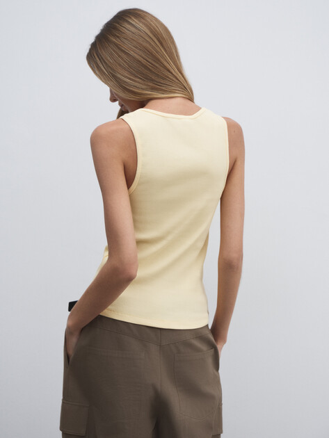 Женская майка MAISON DAVID, Артикул SOLANGE, сливочный | 4810718. Ракурс 4