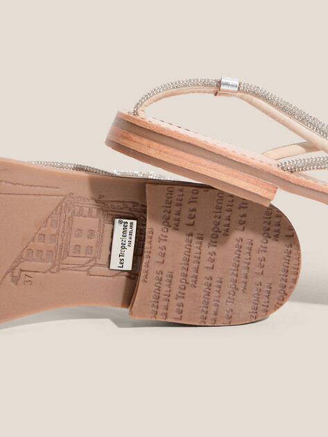 Женские сандалии LES TROPEZIENNES, Артикул HODEXFLIP, серебряный | 4813030. Ракурс 3