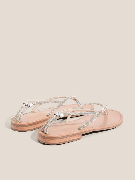 Женские сандалии LES TROPEZIENNES, Артикул HODEXFLIP, серебряный | 4813030. Ракурс 5