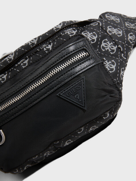 Мужская поясная сумка GUESS BERLIN BUMBAG M, Артикул HMBENPP6156, черный | 4814125. Ракурс 2