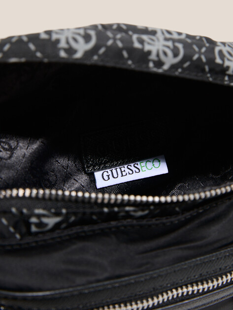 Мужская поясная сумка GUESS BERLIN BUMBAG M, Артикул HMBENPP6156, черный | 4814125. Ракурс 4