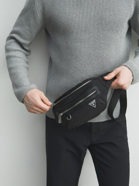 Мужская поясная сумка GUESS BERLIN BUMBAG L, Артикул HMBENYP6156, черный | 4814131. Ракурс 5