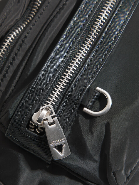 Мужская поясная сумка GUESS BERLIN BUMBAG L, Артикул HMBENYP6156, черный | 4814131. Ракурс 2