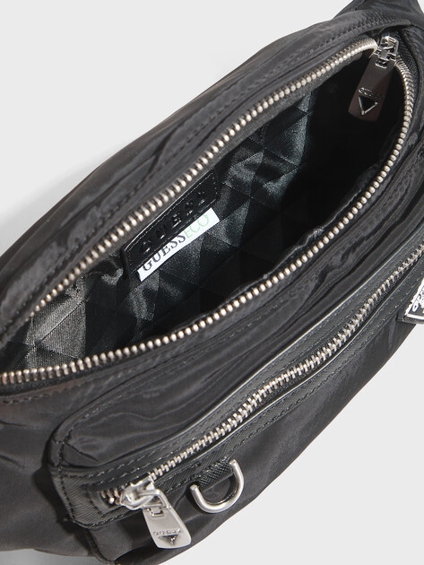 Мужская поясная сумка GUESS BERLIN BUMBAG L, Артикул HMBENYP6156, черный | 4814131. Ракурс 4