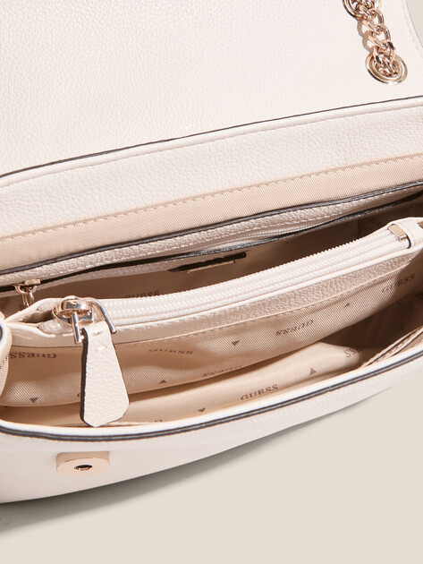 Женская сумка  GUESS YESBA CONVERTIBLE XBODY FLAP, Артикул HWBG7833210, молочно-белый | 4814250. Ракурс 4