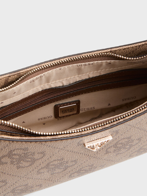 Женская сумка GUESS NOELLE II TOP ZIP SHOULDER BAG, Артикул HWSO9672180, темно-бежевый | 4814639. Ракурс 4 Женская сумка GUESS NOELLE II TOP ZIP SHOULDER BAG, Артикул HWSO9672180, темно-бежевый | 4814639. Ракурс 4