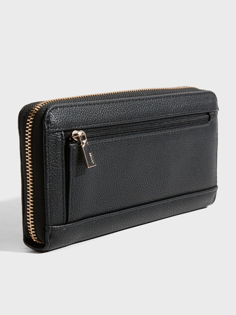 Женский кошелёк GUESS LAUREL II SLG LARGE ZIP AROUND, Артикул SWBG7459146, черный | 4814746. Ракурс 2