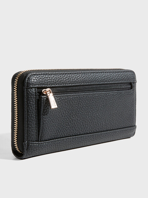 Женский кошелёк GUESS BRENTON SLG LRG ZIP AROUND, Артикул SWPG9648146, черный | 4814774. Ракурс 2