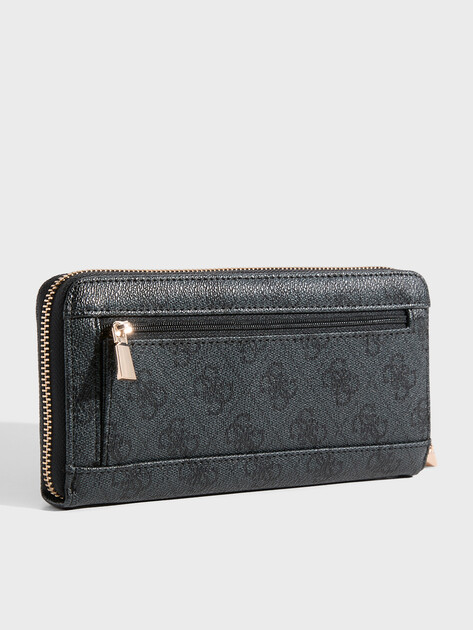 Женский кошелёк GUESS LAUREL II SLG LARGE ZIP AROUND, Артикул SWSG7459146, темно-серый | 4814794. Ракурс 2