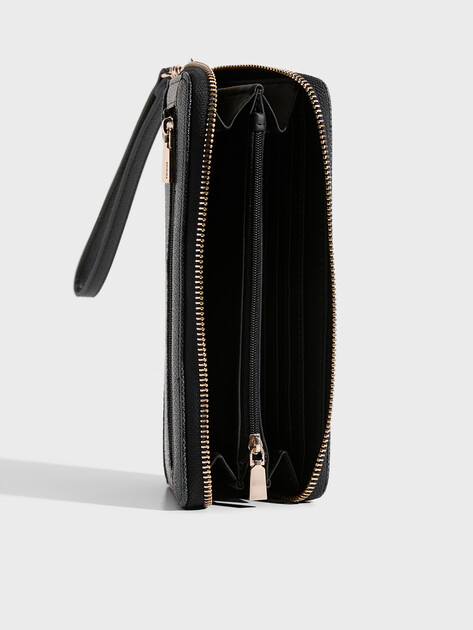 Женский кошелёк GUESS LAUREL II SLG LARGE ZIP AROUND, Артикул SWSG7459146, темно-серый | 4814794. Ракурс 3