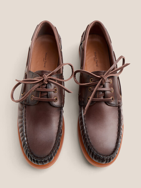 Женские Топсайдеры Maison david TM3587D-5 коричневый