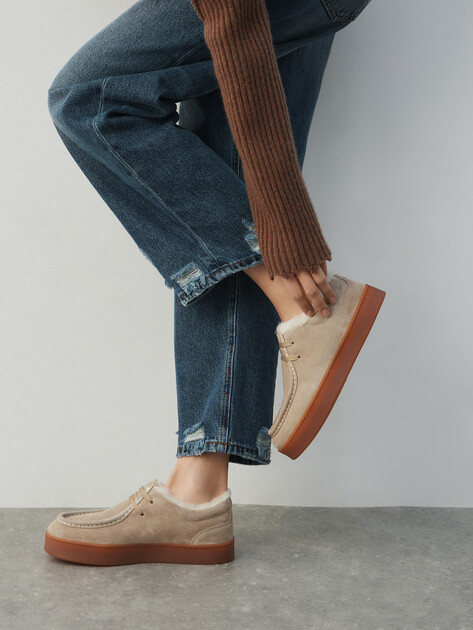 Женские полуботинки MAISON DAVID, Артикул TM3069F-9M, светло-бежевый | 4821026. Ракурс 6