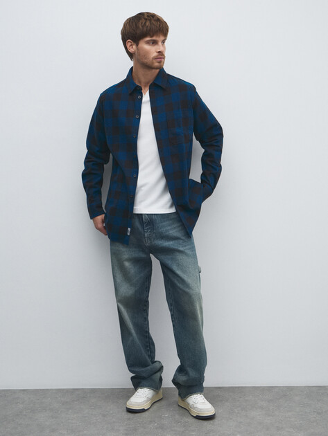 Мужская рубашка LEE COOPER, Артикул LC-SHIRT-060MFW, темно-синий | 4826228. Ракурс 2