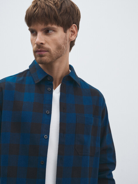 Мужская рубашка LEE COOPER, Артикул LC-SHIRT-060MFW, темно-синий | 4826228. Ракурс 3