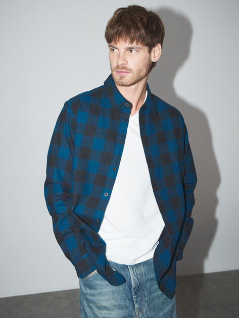 Мужская рубашка LEE COOPER, Артикул LC-SHIRT-060MFW, темно-синий | 4826228. Ракурс 5