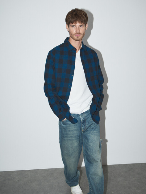 Мужская рубашка LEE COOPER, Артикул LC-SHIRT-060MFW, темно-синий | 4826228. Ракурс 6