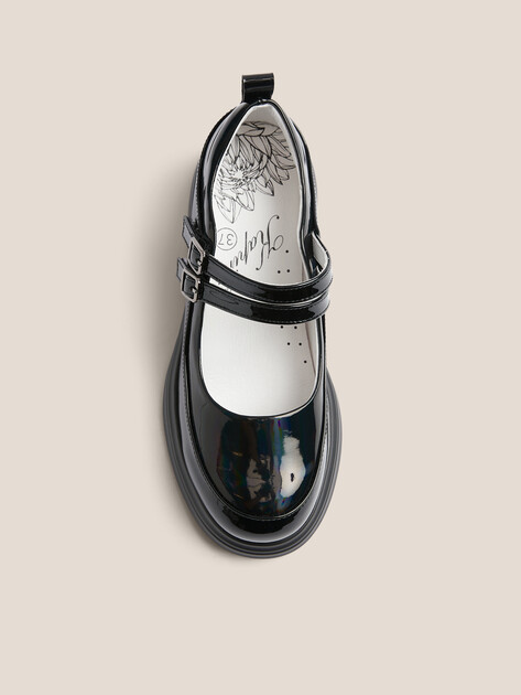 Детские туфли мэри-джейн KAPIKA, Артикул 231145п-1, черный | 4829005. Ракурс 4