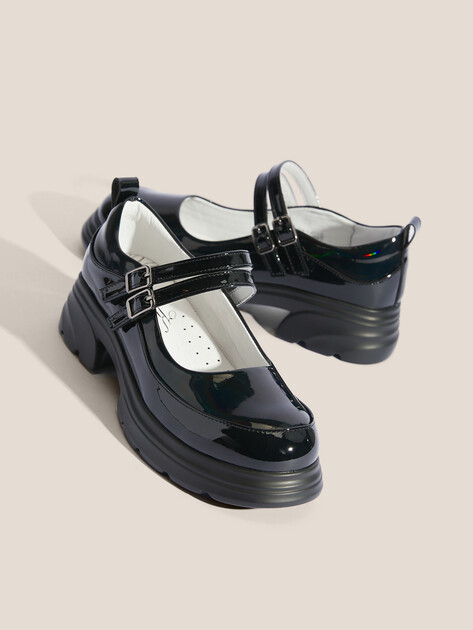 Детские туфли мэри-джейн KAPIKA, Артикул 231145п-1, черный | 4829005. Ракурс 5