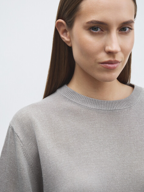 Женский джемпер MAISON DAVID, Артикул JSDY, серый | 4835582. Ракурс 3