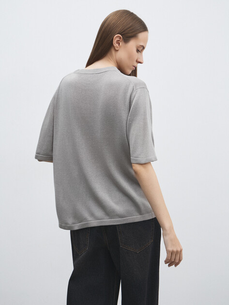 Женский джемпер MAISON DAVID, Артикул JSDY, серый | 4835582. Ракурс 4