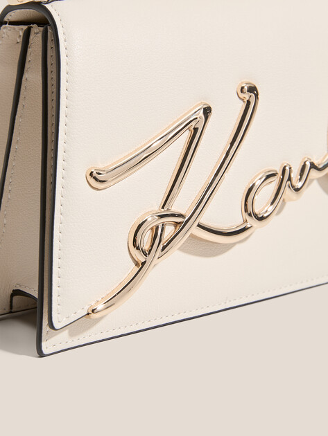 Женская сумка KARL LAGERFELD k/signature 2.0 sm crossbody, Артикул A1W30038, молочно-белый | 4839421. Ракурс 2 Женская сумка KARL LAGERFELD k/signature 2.0 sm crossbody, Артикул A1W30038, молочно-белый | 4839421. Ракурс 2