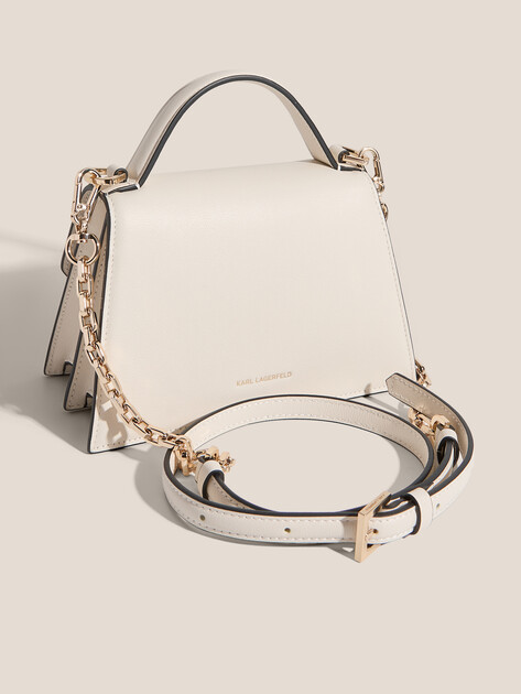 Женская сумка KARL LAGERFELD k/signature 2.0 sm crossbody, Артикул A1W30038, молочно-белый | 4839421. Ракурс 3 Женская сумка KARL LAGERFELD k/signature 2.0 sm crossbody, Артикул A1W30038, молочно-белый | 4839421. Ракурс 3