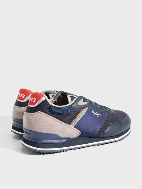 Мужские кроссовки PEPE JEANS LONDON CROSS M, Артикул PMS400013, темно-синий | 4839561. Ракурс 5