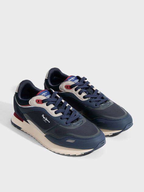Мужские кроссовки PEPE JEANS BEXLEY URBAN M, Артикул PMS400022, темно-синий | 4839595. Ракурс 2