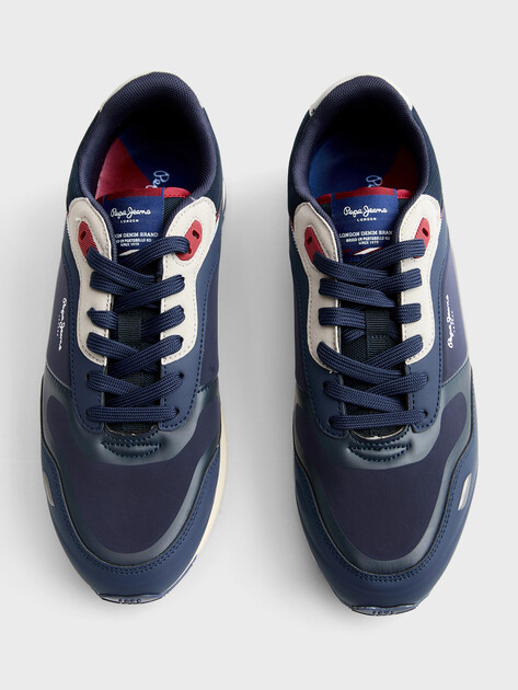 Мужские кроссовки PEPE JEANS BEXLEY URBAN M, Артикул PMS400022, темно-синий | 4839595. Ракурс 4