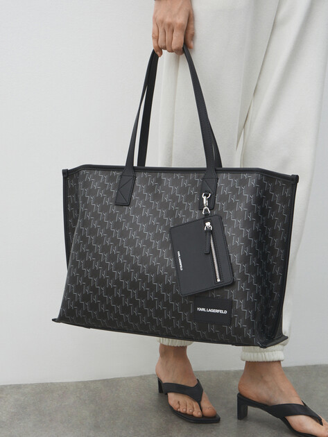 Женский тоут KARL LAGERFELD k/voyage tote, Артикул A1W30183, черный | 4840492. Ракурс 5