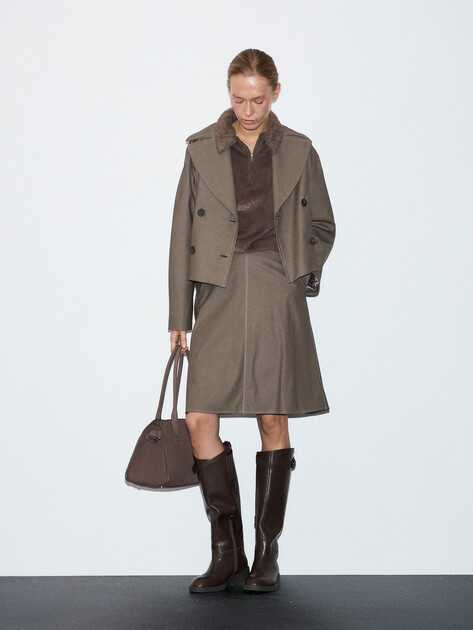 Юбка мини MAISON DAVID, Артикул NINA_DR, зеленовато-коричневый | 4840560. Ракурс 5 Юбка мини MAISON DAVID, Артикул NINA_DR, зеленовато-коричневый | 4840560. Ракурс 5