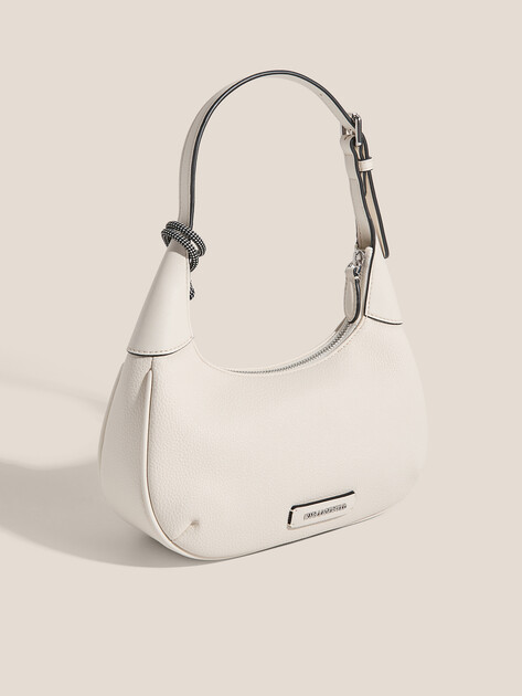 Женская сумка  KARL LAGERFELD ikon grainy round shoulderbag, Артикул A3W30107, белый | 4842976. Ракурс 3