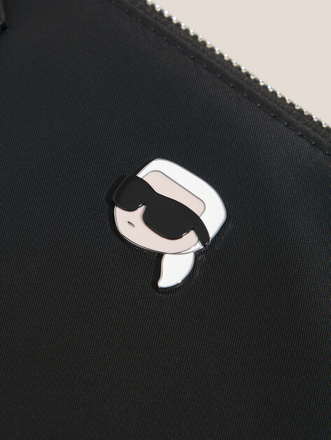 Женский тоут KARL LAGERFELD ikon nylon e/w tote, Артикул A3W30117, черный | 4843311. Ракурс 2