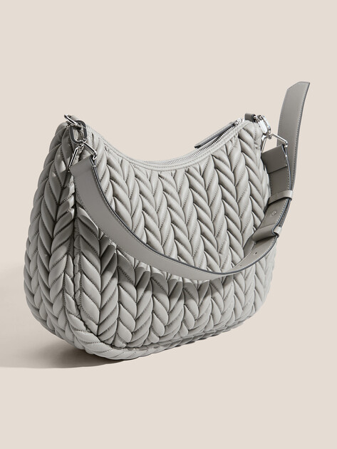 Женская сумка KARL LAGERFELD k/weave hobo, Артикул A3W30147, серый | 4843569. Ракурс 3 Женская сумка KARL LAGERFELD k/weave hobo, Артикул A3W30147, серый | 4843569. Ракурс 3