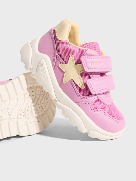 Детские кроссовки GEOX B CIUFCIUF GIRL, Артикул B655QA, ярко-розовый | 4845405. Ракурс 3