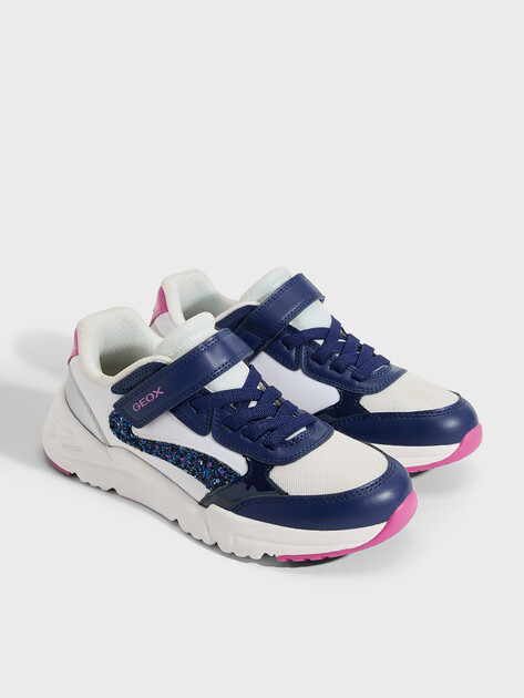 Детские кроссовки GEOX J LOFTUS GIRL, Артикул J46M2A, белый | 4845743. Ракурс 2