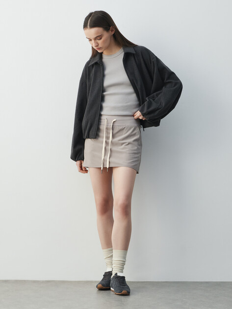 Юбка мини MAISON DAVID, Артикул ML-TX87003, бежево-серый | 4847016. Ракурс 2