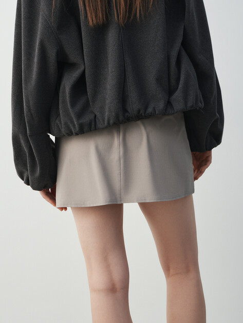 Юбка мини MAISON DAVID, Артикул ML-TX87003, бежево-серый | 4847016. Ракурс 4