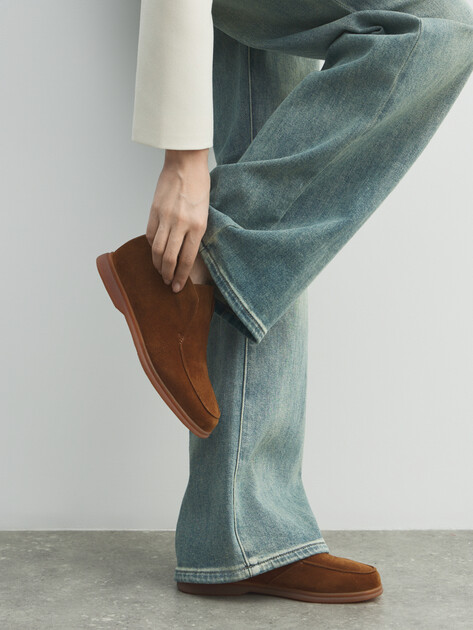 Женские высокие лоферы MAISON DAVID, Артикул TMH3269D-5, коричневый | 4848251. Ракурс 6