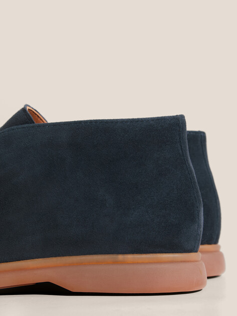Женские высокие лоферы MAISON DAVID, Артикул TMH3269D-5, темно-синий | 4848279. Ракурс 3