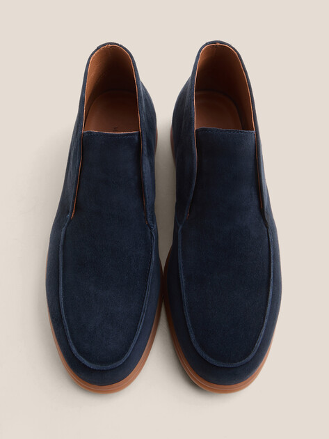 Женские высокие лоферы MAISON DAVID, Артикул TMH3269D-5, темно-синий | 4848279. Ракурс 4
