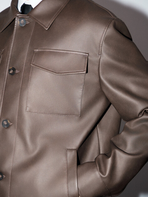 Мужская куртка-рубашка MAISON DAVID, Артикул PAUL_OU1DR, коричневый | 4848308. Ракурс 3