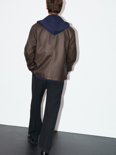 Мужская куртка-рубашка MAISON DAVID, Артикул PAUL_OU1DR, коричневый | 4848308. Ракурс 4