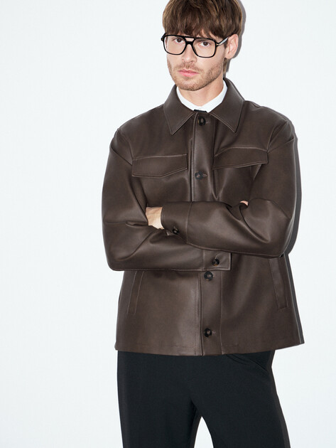 Мужская куртка-рубашка MAISON DAVID, Артикул PAUL_OU1DR, коричневый | 4848308. Ракурс 5