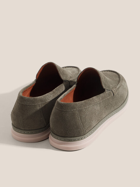 Мужские Лоферы Tendance LD02A-1 серо-зеленый