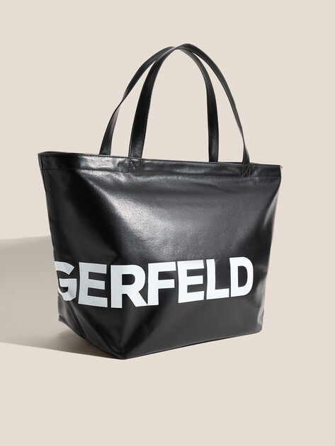 Женская сумка KARL LAGERFELD k/essential coated shopper, Артикул A3W50029, черный | 4848854. Ракурс 3 Женская сумка KARL LAGERFELD k/essential coated shopper, Артикул A3W50029, черный | 4848854. Ракурс 3