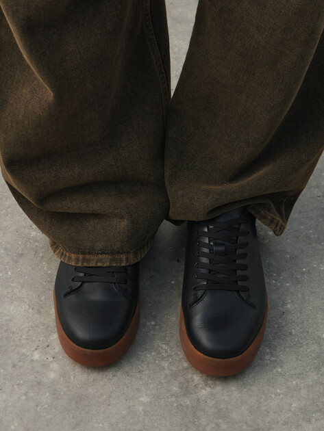 Мужские кеды MAISON DAVID, Артикул TM3079F-3, антрацитовый | 4849279. Ракурс 6